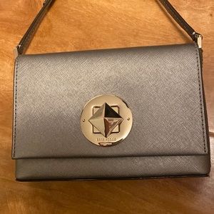 Kate spade silver crossbody small purse